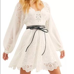 Free People Lottie Eyelet Mini Dress
